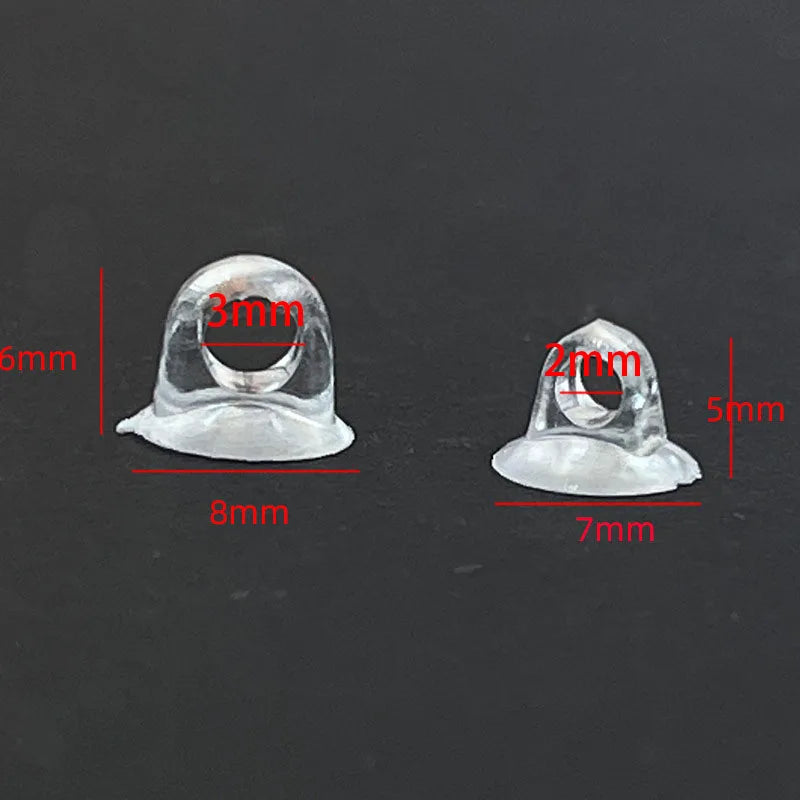 100pcs Clear Hair Rope Setting Buckles Clasp Hair Tie Base Setting Findings for Women DIY Tie Bow Jewelry Accessories Making Oasis Select White 5x7mm