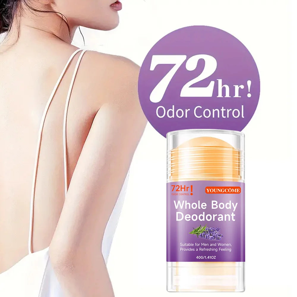 YOUNGCOME Honey Peach Whole Body Deodorant Stick | 72H Unisex