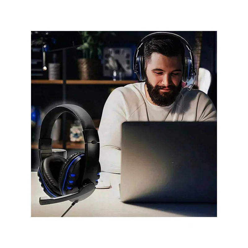 7260 Wired Headphones with Microphone，Suitable for work meetings、Study Recording、Entertainment Games，Compatible：PS4/PS5/Xbox One Oasis Select