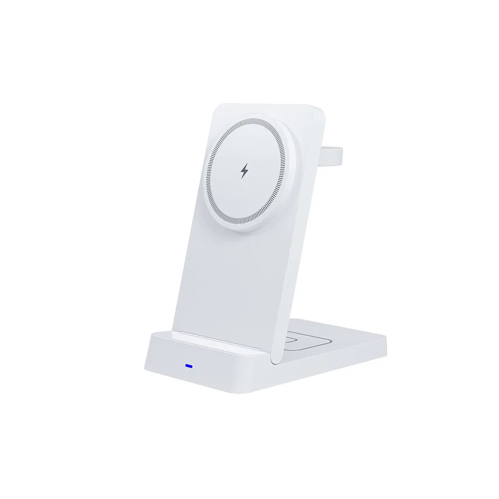 Wireless Charger Dock Desktop Foldable Foldable Fast Charging For iPhone 16 15 14 13 12 Pro Max Quick Phone Chargers Station Oasis Select Without Cables White