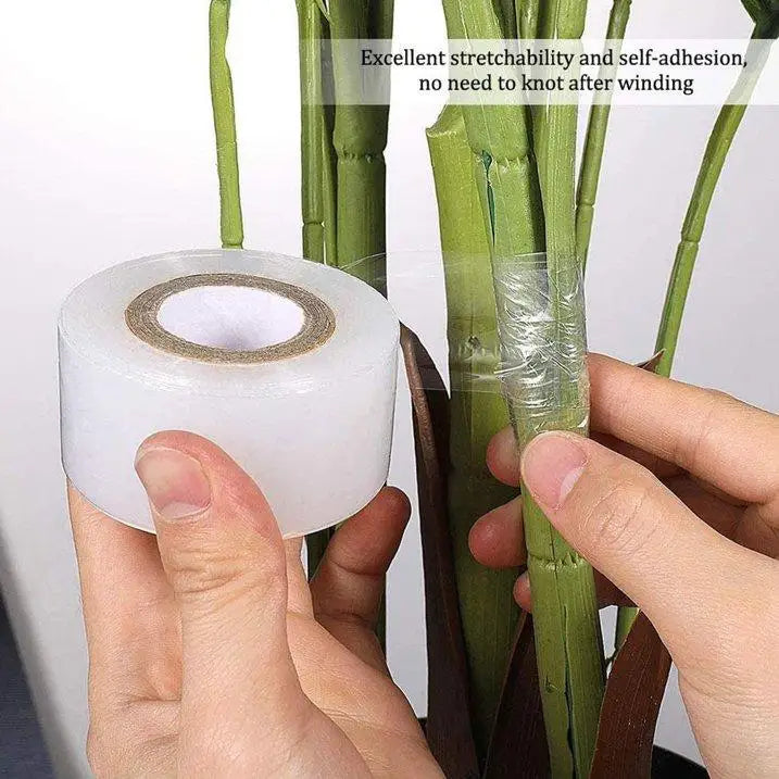 200M PE Grafting Film Stretchable Plant Grafting Tape For Fruit Tree Nursery Plants Seedlings Vine Floristry Winding Wrap Film Oasis Select