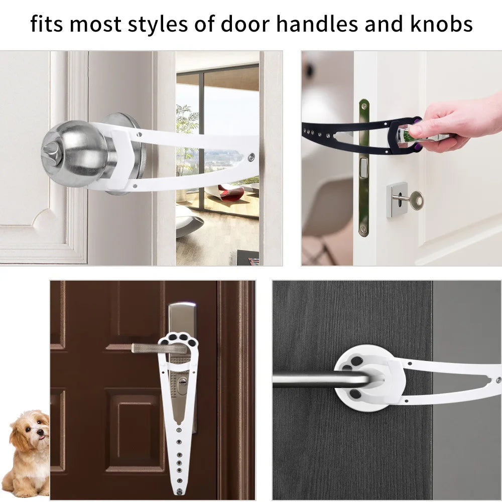 Pet Cat Door Holder Latch Prevents Dogs From Entering Plastic Adjustable Elastic Gate Lock Flex Latch Strap Keep Dog Out Oasis Select