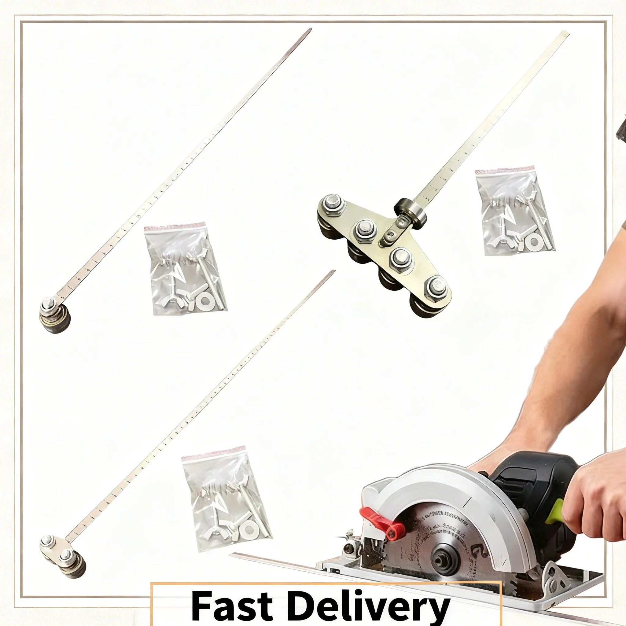 Circular Saw Guide Ruler – Bearing Positioning Woodworking Tool