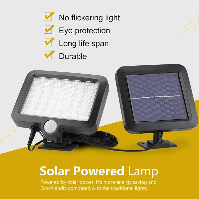 45LED Solar Light Outdoor Waterproof with Motion Sensor Floodlight Remote Control 3 Modes for Patio Garage Backyard Oasis Select