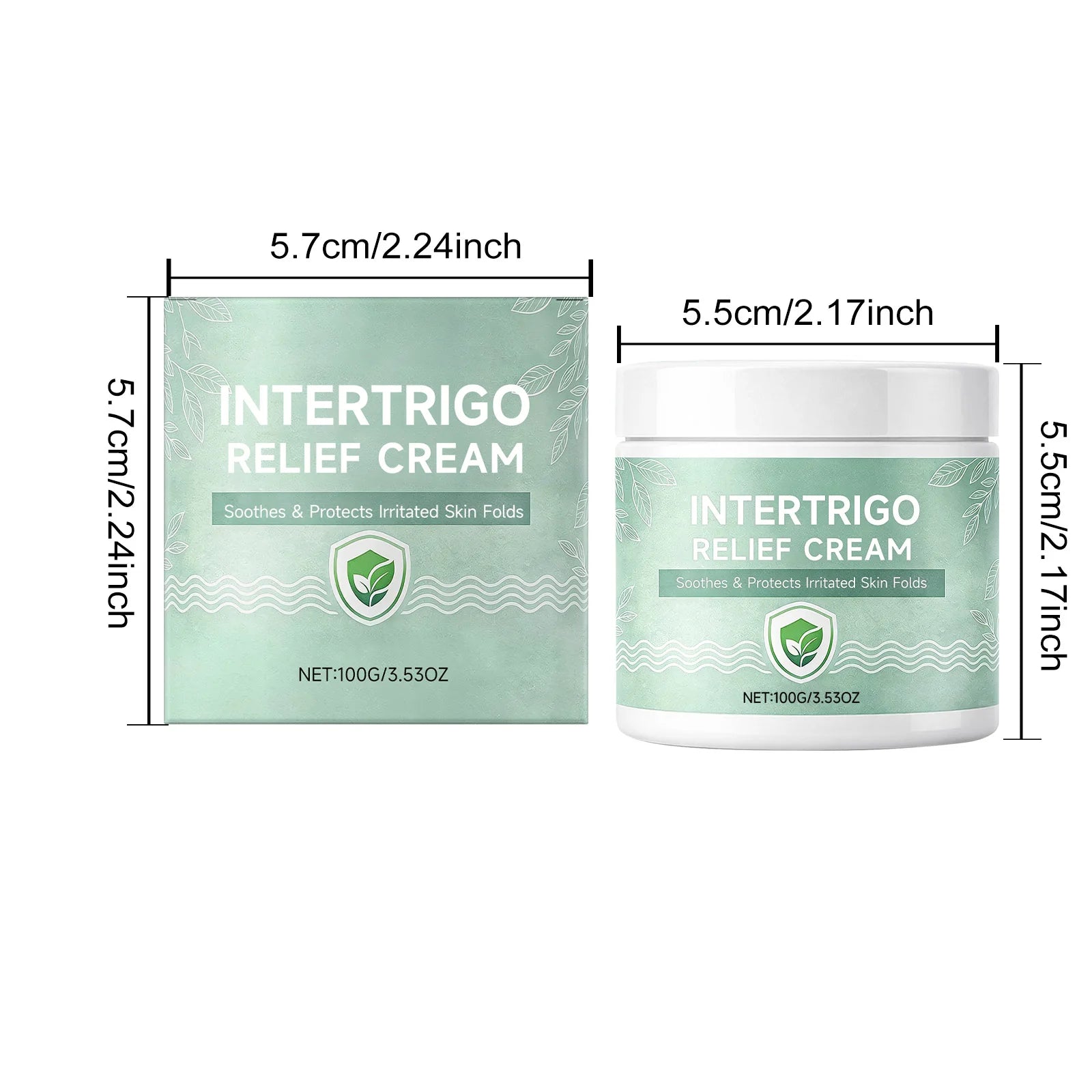 Skin Fold Soothing Cream Intertrigo Relief Helps Support Skin Comfort Moisture Friction Protection Fast-Drying Non-Greasy Smooth Oasis Select