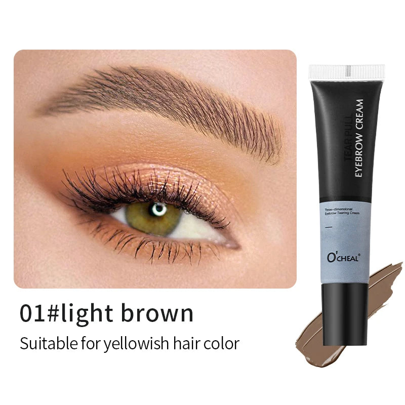 Tear-Off Eyebrow Dye Cream – Waterproof & Natural Look Eyebrow Dye Cream Oasis Select 01 Light brown