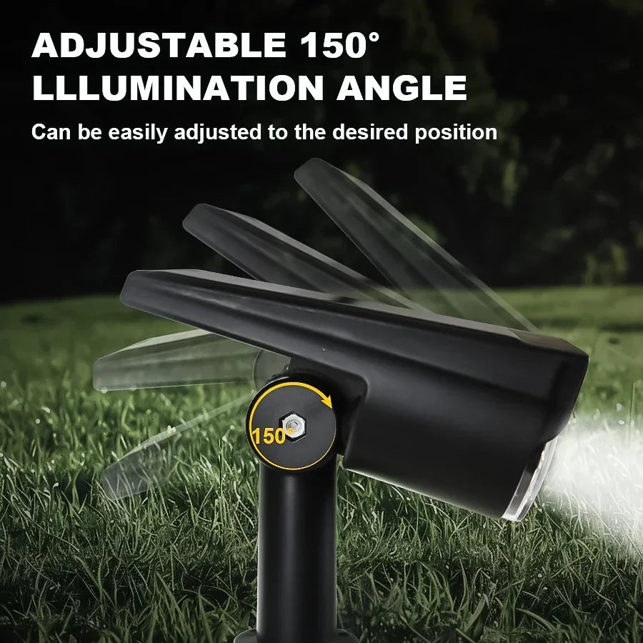 2-LED Solar Spotlight – IP65 Waterproof Outdoor Garden Light