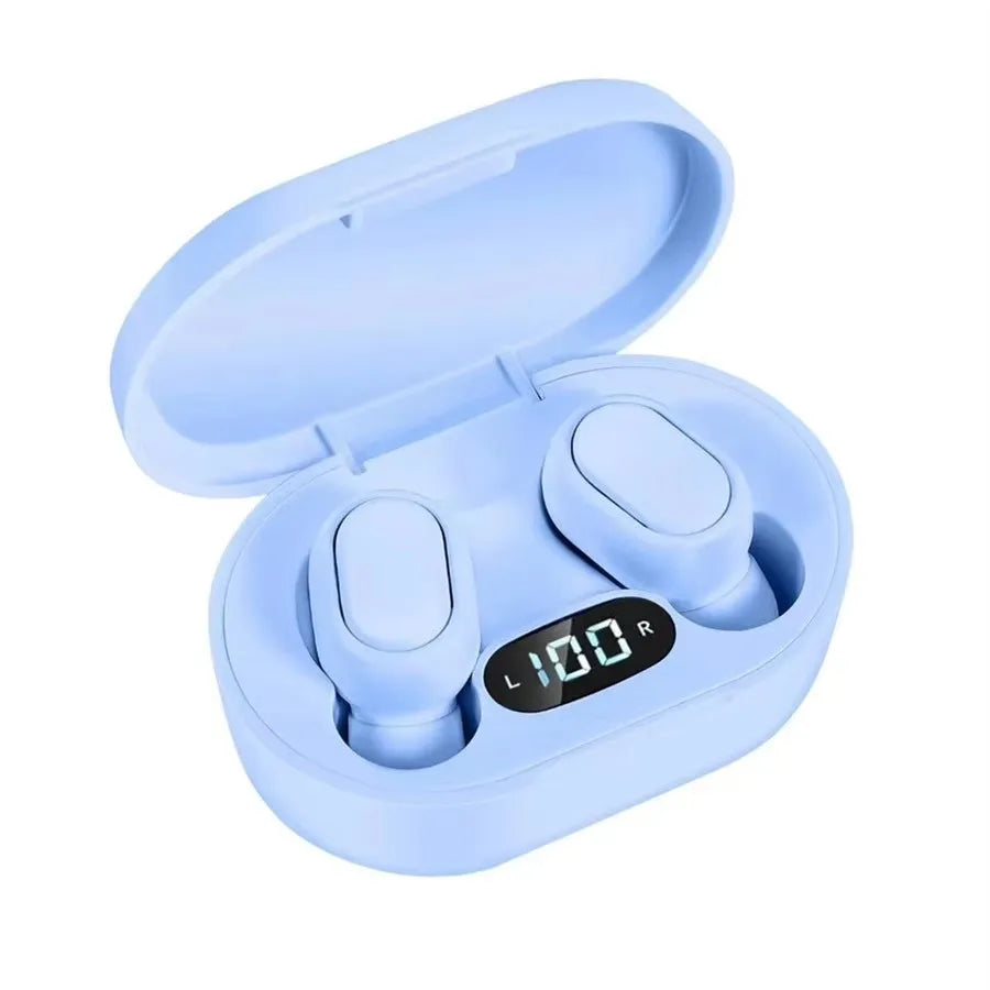E7S TWS Wireless Headphones Bluetooth earphone Control Sport Headset Waterproof Microphone Music Earphone Work On All Smartphone Oasis Select Blue