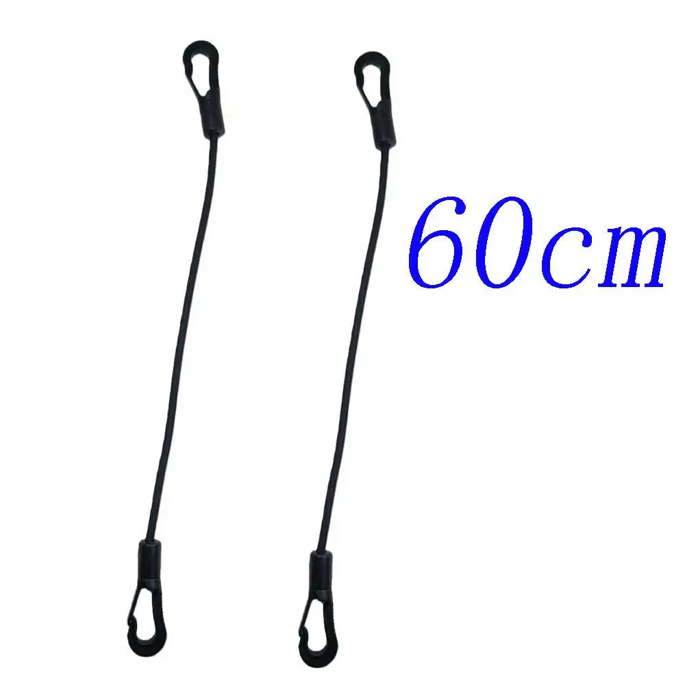 2pcs 4MM Bungee Shock Cord with Hooks Multi-Purpose Tie Downs Elastic Bungee Rope for Kayak Canoe Tarp Secure Your Gear Oasis Select 2pcs 60cm