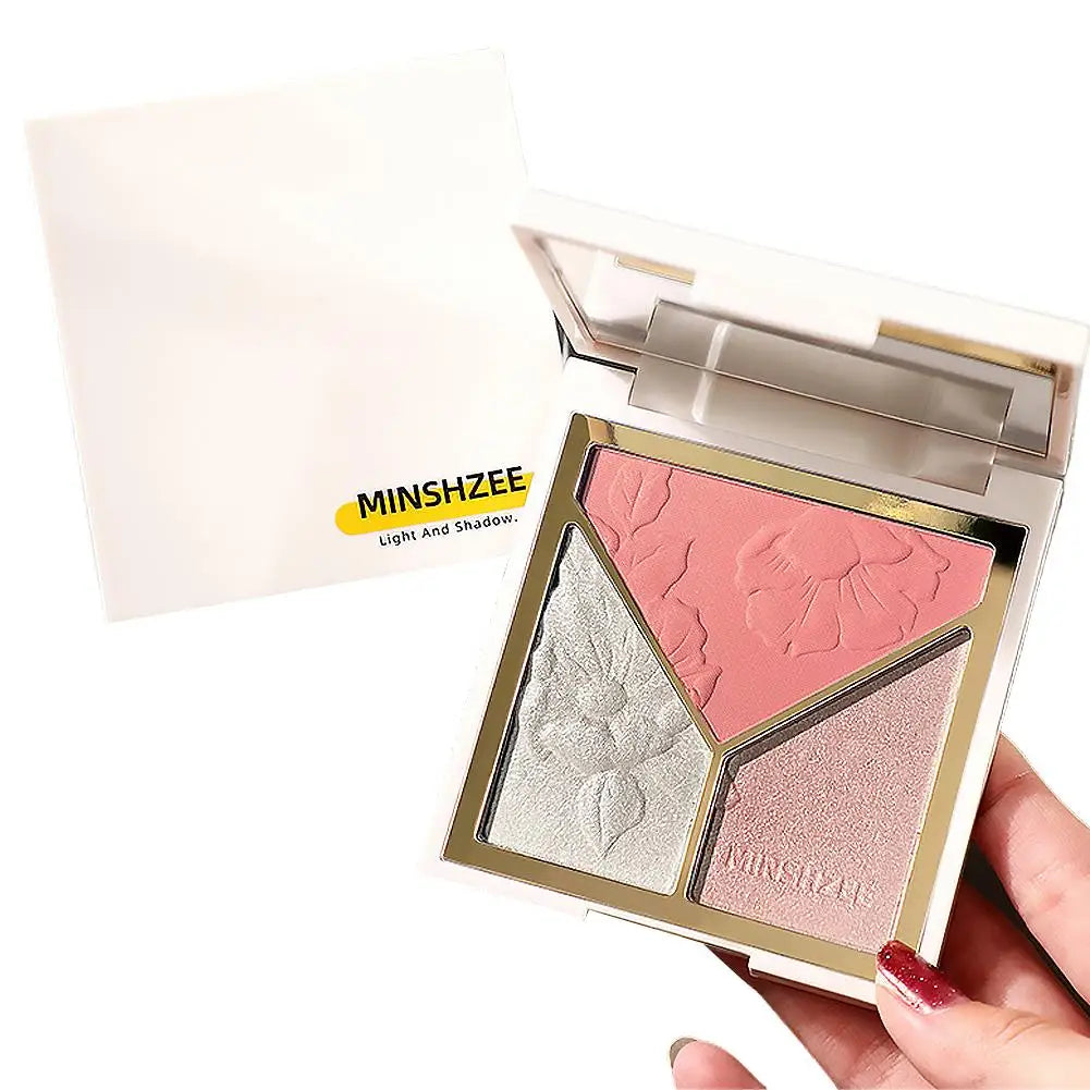 3-in-1 Contour Blush & Highlight Face Palette | MINSHZEE