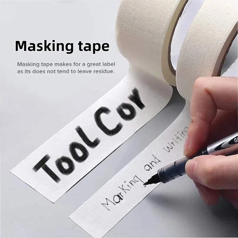20m High-Temp Masking Tape – Writable, Tearable & Strong Hold
