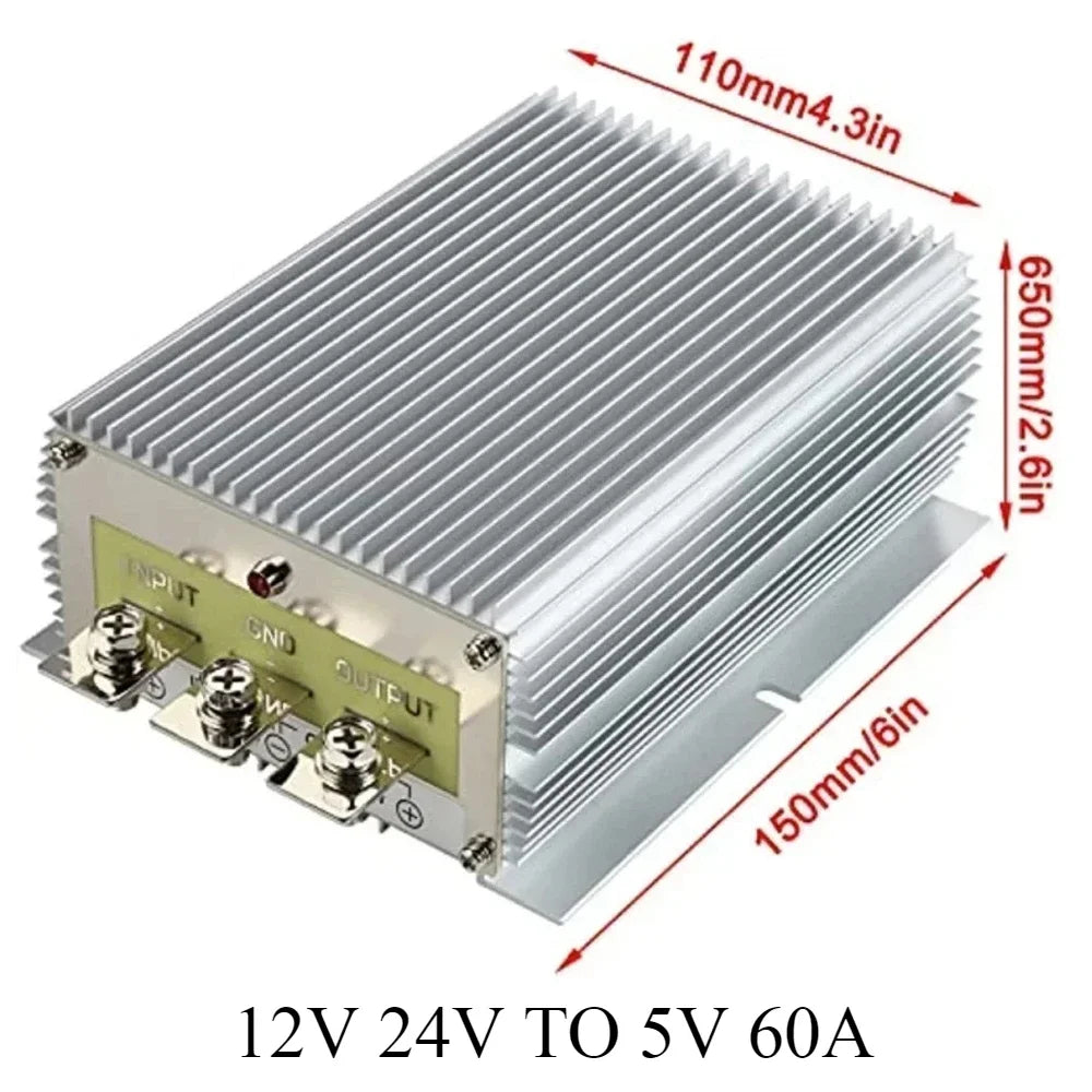 12V 24V to 5V 3A-100A Regulator Power Supply Buck Voltage Reducer Voltage Converter DC Converter Car LED Step Down Reducer Oasis Select 12V 24V TO 5V 60A