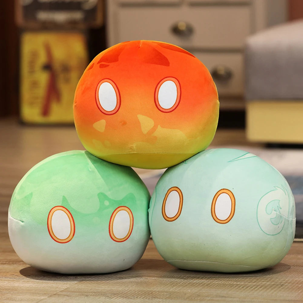 Genshin Impact Slime Plush Pillow – Soft Anime Hugging Toy