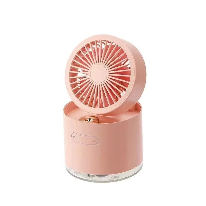 URGGU Mini USB Desktop Fan with Humidifier – Portable Folding