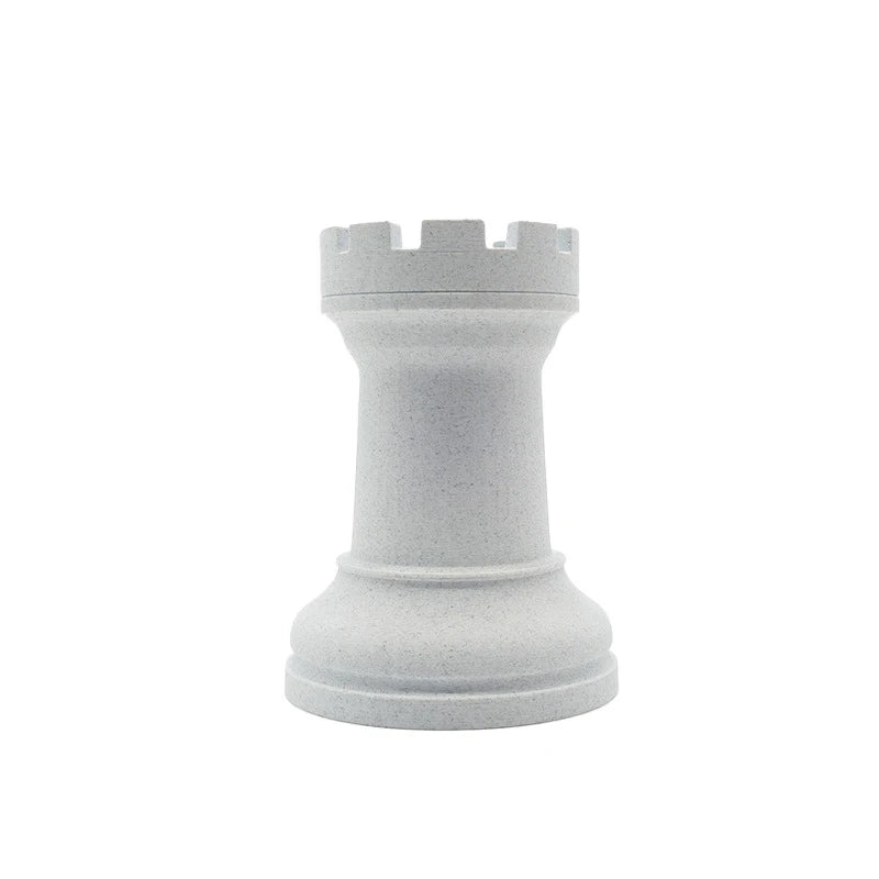 1pc Chess-Themed Pen Holder & Cosmetic Organizer - Portable Capacity Desk Storage Suitable for Home Office School,Back-to-School Oasis Select Grey