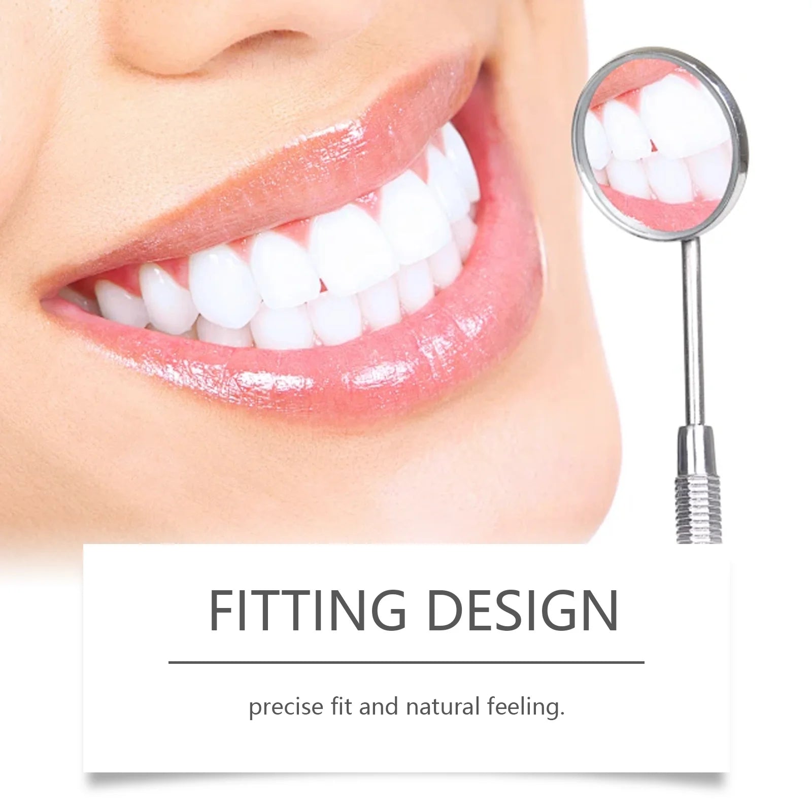 Adjustable False Teeth Kit Temporary Whiten Denture Upper Lower Veneers Comfortable Braces Natural Portable Silicone Fake Teeth Oasis Select