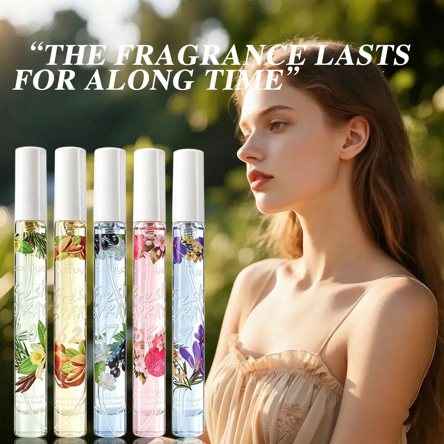 5-Piece Floral & Fruity Perfume Gift Set – Alcohol Free, Unisex Perfume Gift Set Oasis Select