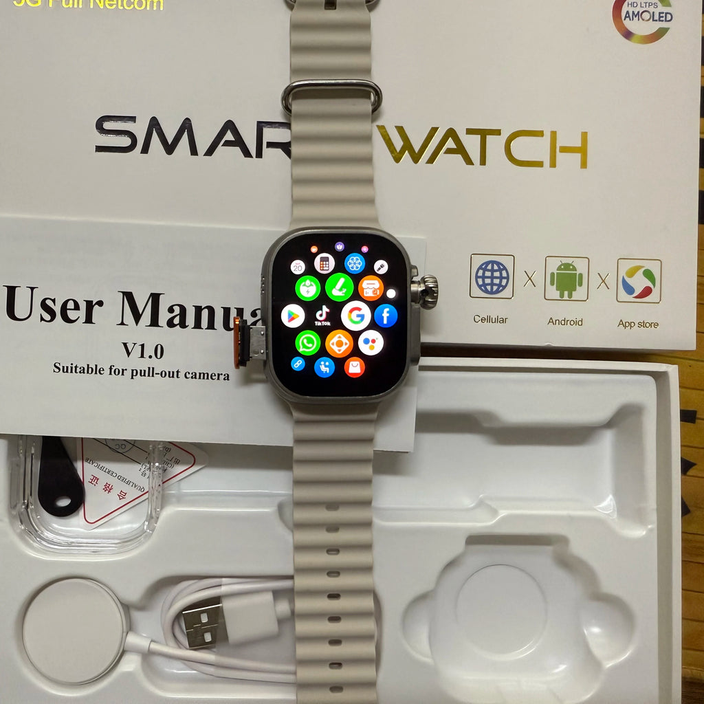 DW100 Pro Updated DW200 Pro 5G LTE Full Netcom Android 13.0 Smartwatch Smart Watch With Rotary Camera Touch ID Infrared function Oasis Select