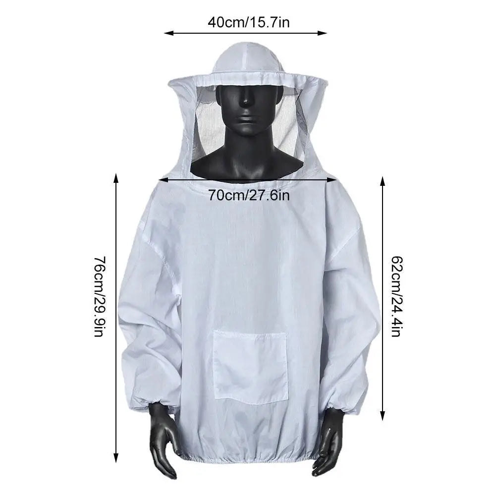 Protective Beekeeping Jacket Veil Smock Equipment Beekeeping Hat Sleeve Beekeeper Suit Apiculture Bee Dress Oasis Select