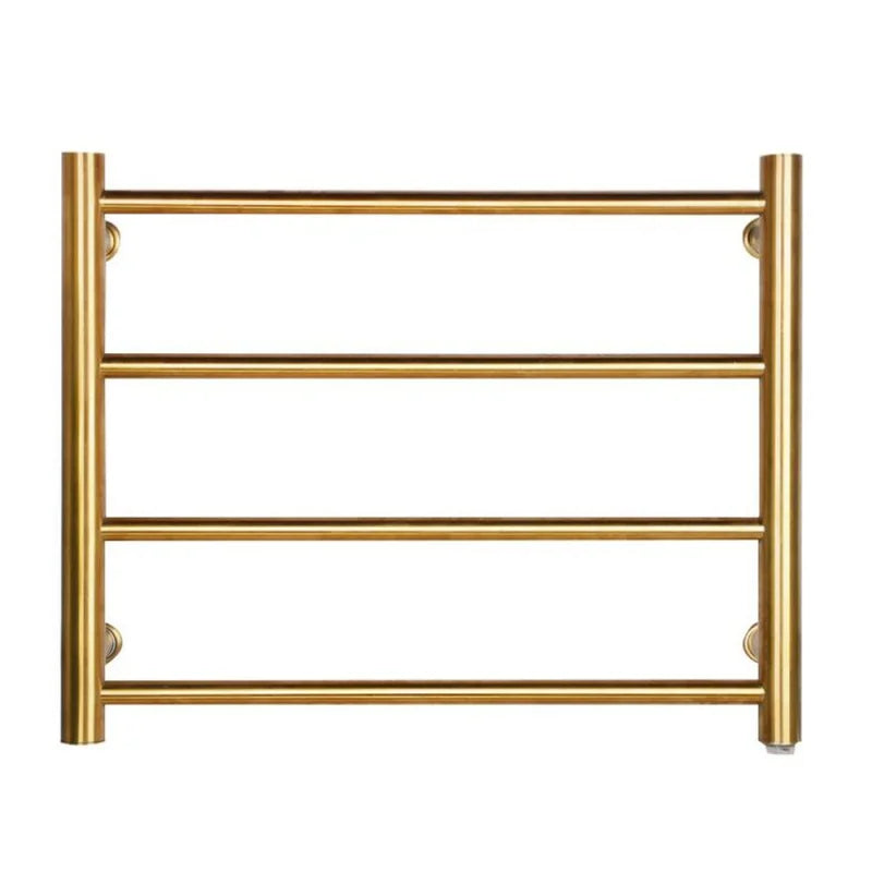 Gold Electric Towel Rack Electric Rail 4 Bars Ladder 304 Stainless Steel Clothes/Towel Warmer Rack Drying Rack For Bathroom Oasis Select