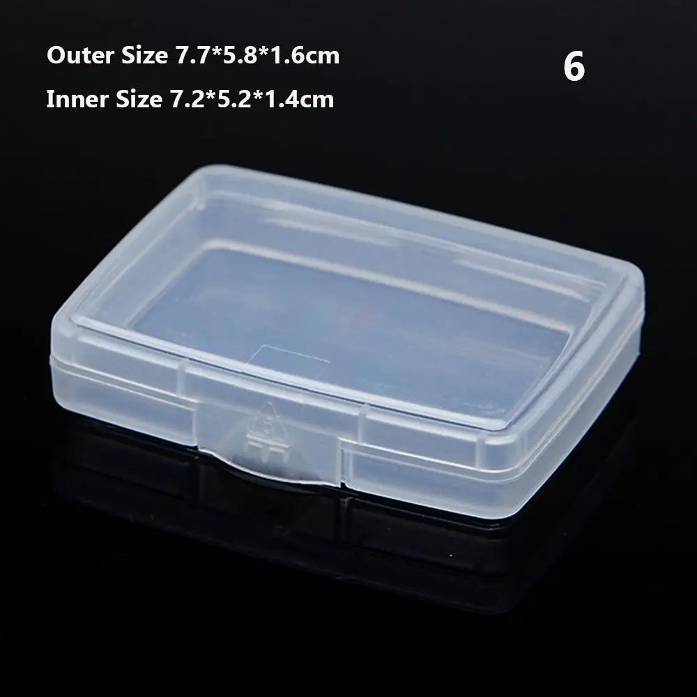 8Styles Plastic Storage Box Small Square Clear Black Box For Jewelry Diamond Embroidery Craft Bead Pill Home Storage Supply Oasis Select Style6