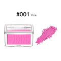 2pcs Matte Embossed Blush & Brush Long Lasting High Pigmented Multi-Purpose Blush Palette Pink Natural Color Rendering Cosmetics Oasis Select 001 No Brush