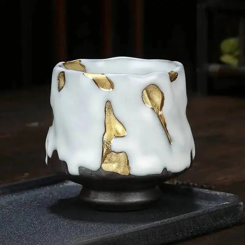 Japanese Coarse Ceramic Coffee Cup Handmade Tea Cup Kungfu Tea Cup Household Water Cup Oasis Select Dian Jin Chan Si Bei