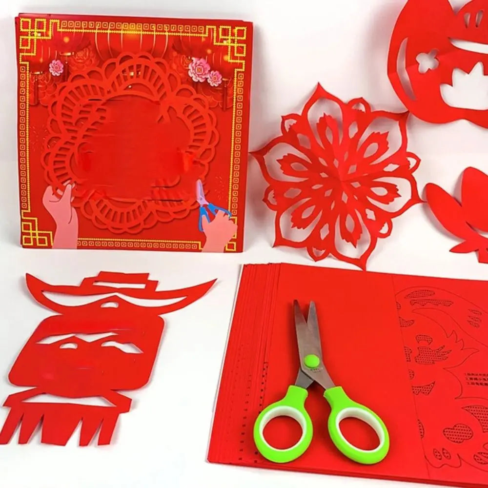 Kids Chinese Paper-Cut Art Kit – 30pcs DIY with Tutorials