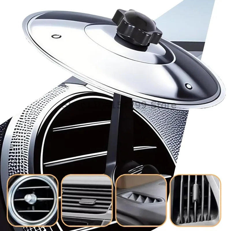 Car Crash Cymbal Air Vent Mini Drum Car Hand-Shooting Cymbals Car Drum Cymbal Air Vent Musical Instrument for Car Interior Oasis Select