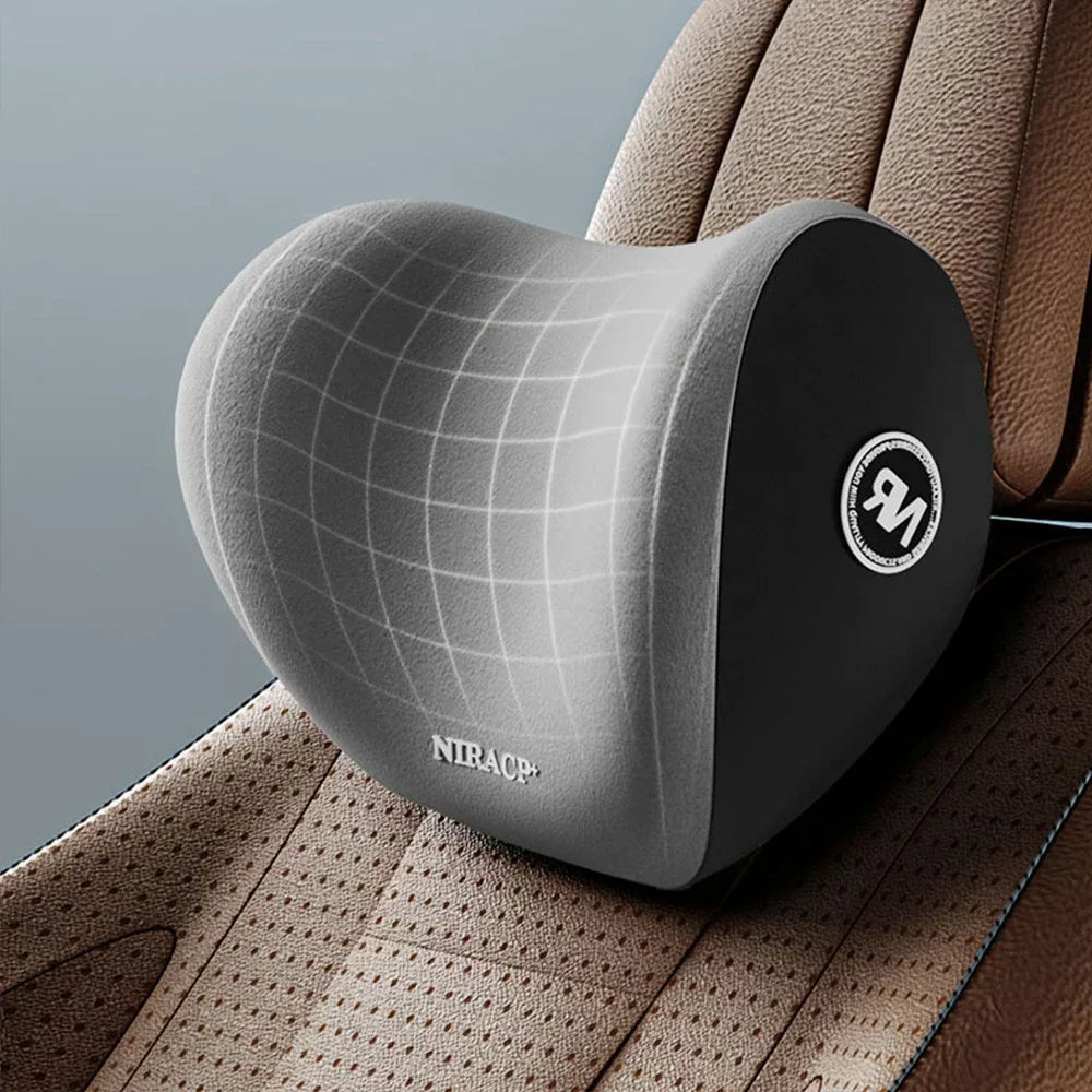 Cervical Support Pillow Universal Car Headrest Lumbar Memory Foam Backrest Pillow Office Car Interior Accessories Comfort Oasis Select