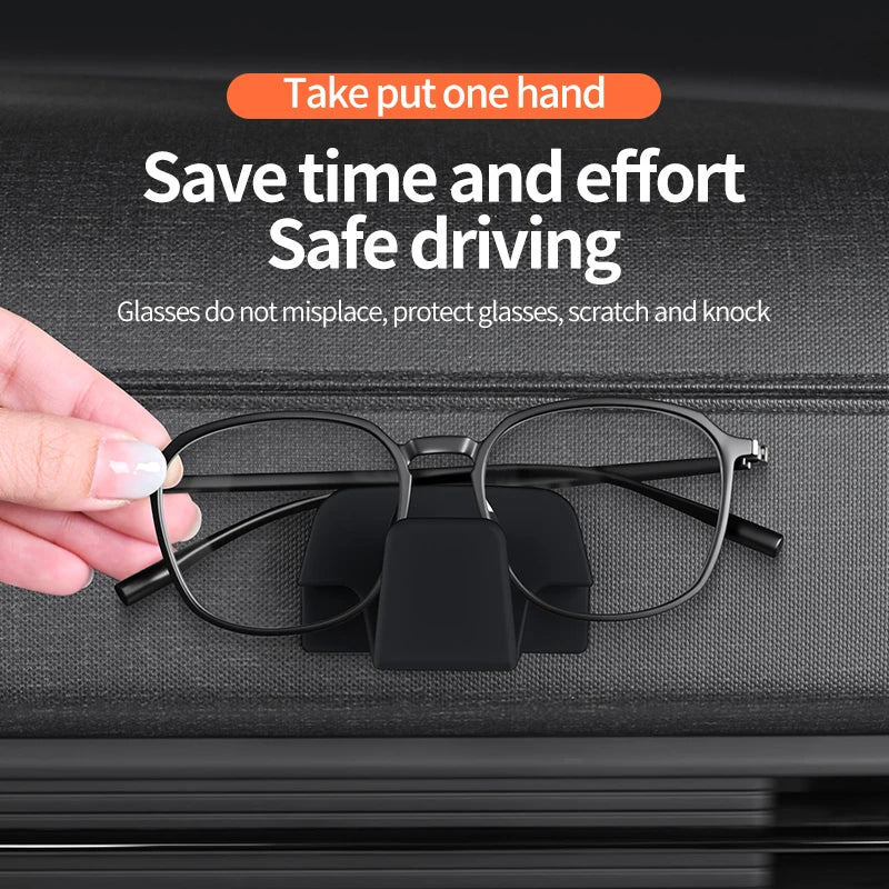 Car Sun Visor Sunglasses Clip Holder & Eyeglasses Organizer