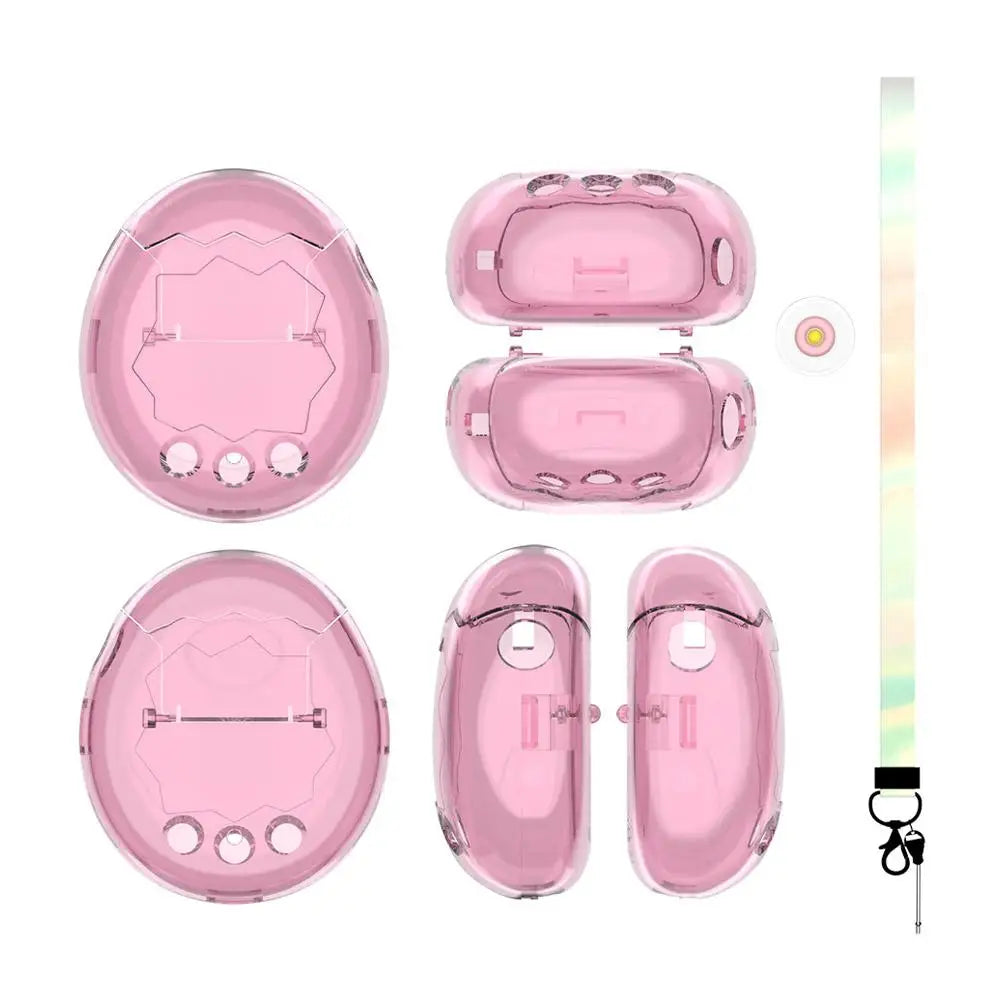 For Bandai Tamagotchi PC Protective Case Clear Hard Cover For Tamagotchi Paradise Electronic Pet Machine Decorative Cover Oasis Select transparent pink
