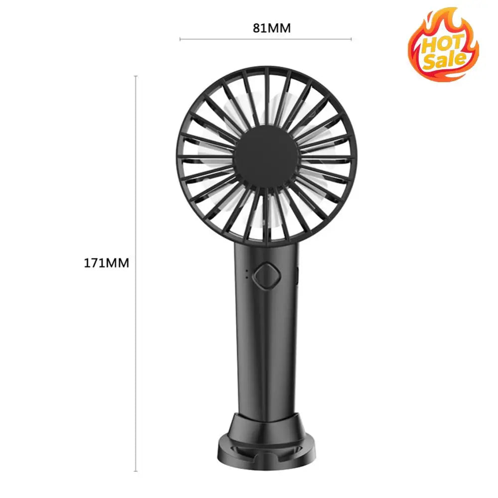 Handheld Fan 3 Speed Mini Portable Hand Fan Mute Small Electric Fan with Phone Stand Pocket Fan for Home Office Travel Dormitory Oasis Select