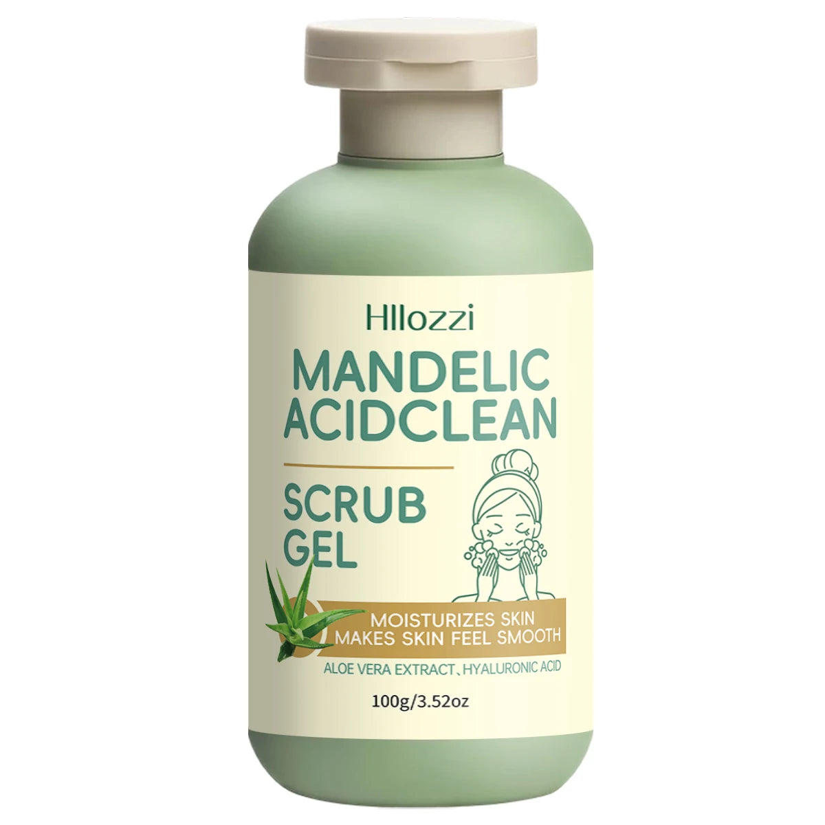 Amandin Acid Cleansing Gel Exfoliating Gel Gently Cleanses and Purifies the Skin Cleanses Pores Facial Care Oasis Select Cleansing Gel 100ml