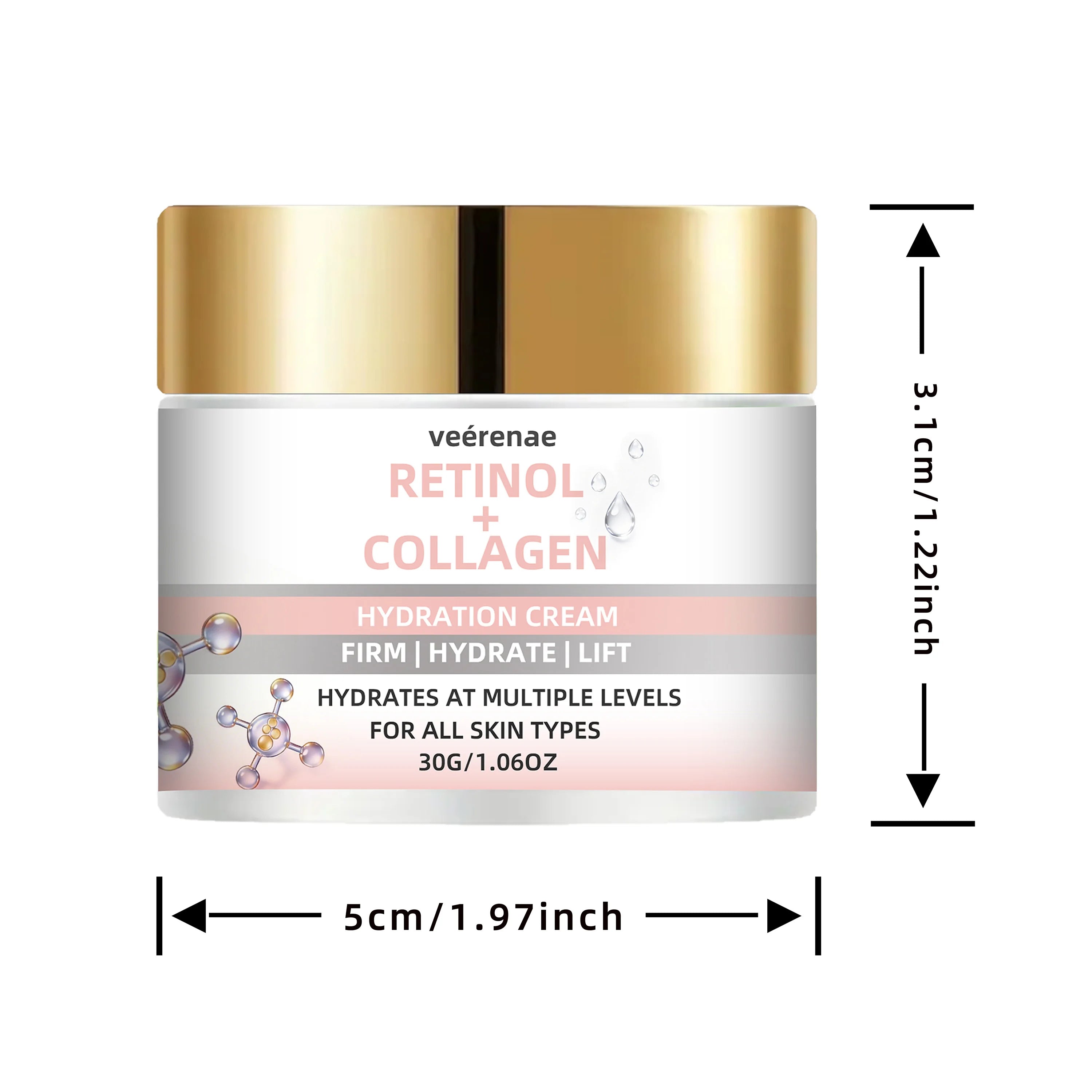 veérenae Retinol Collagen Cream – Daily Hydrating Moisturizer
