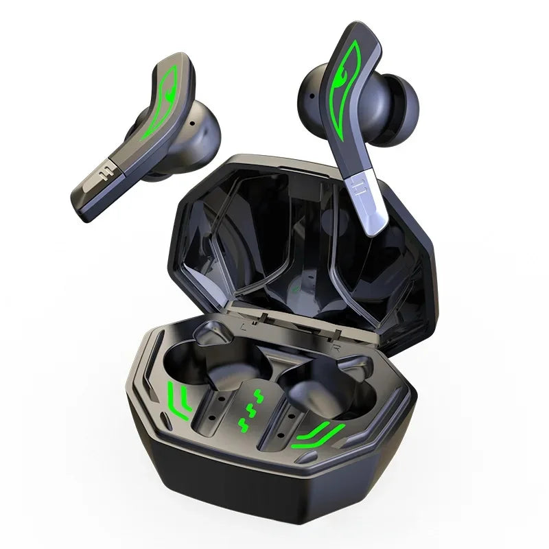Bluetooth 5.2 TWS Wireless In-ear Earphone Professional High-Quality Low-delay Gaming Music Headphones For Games and Music Oasis Select BLACK