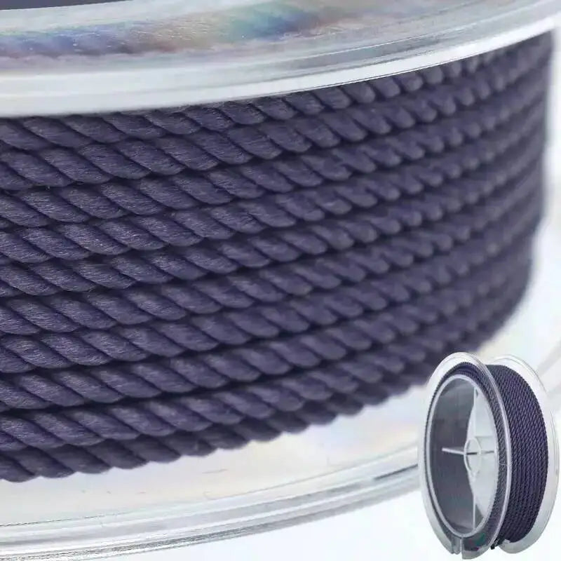 45m Silk Thread Milan Braided Cord DIY Jewelry Accessories Making