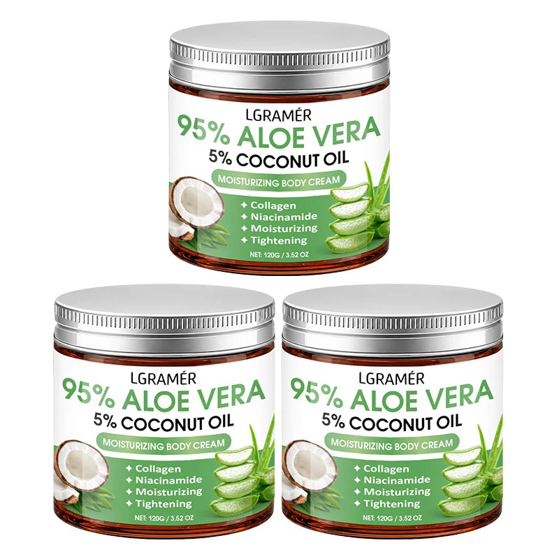 95% Aloe Vera Body Cream – Coconut Oil & Niacinamide | 30g