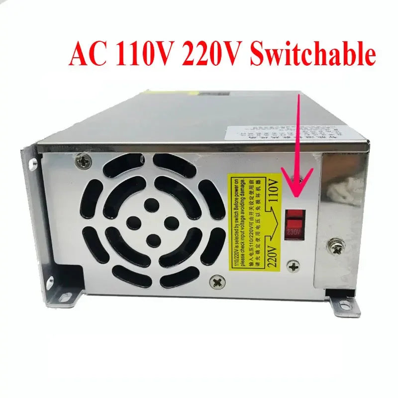 Adjustable 1000W Switching Power Supply DC 0- 12 Volt 24V 36V 48V 60V 70V 110V 220V 300V 400V Digital Display Voltage Regulated Oasis Select