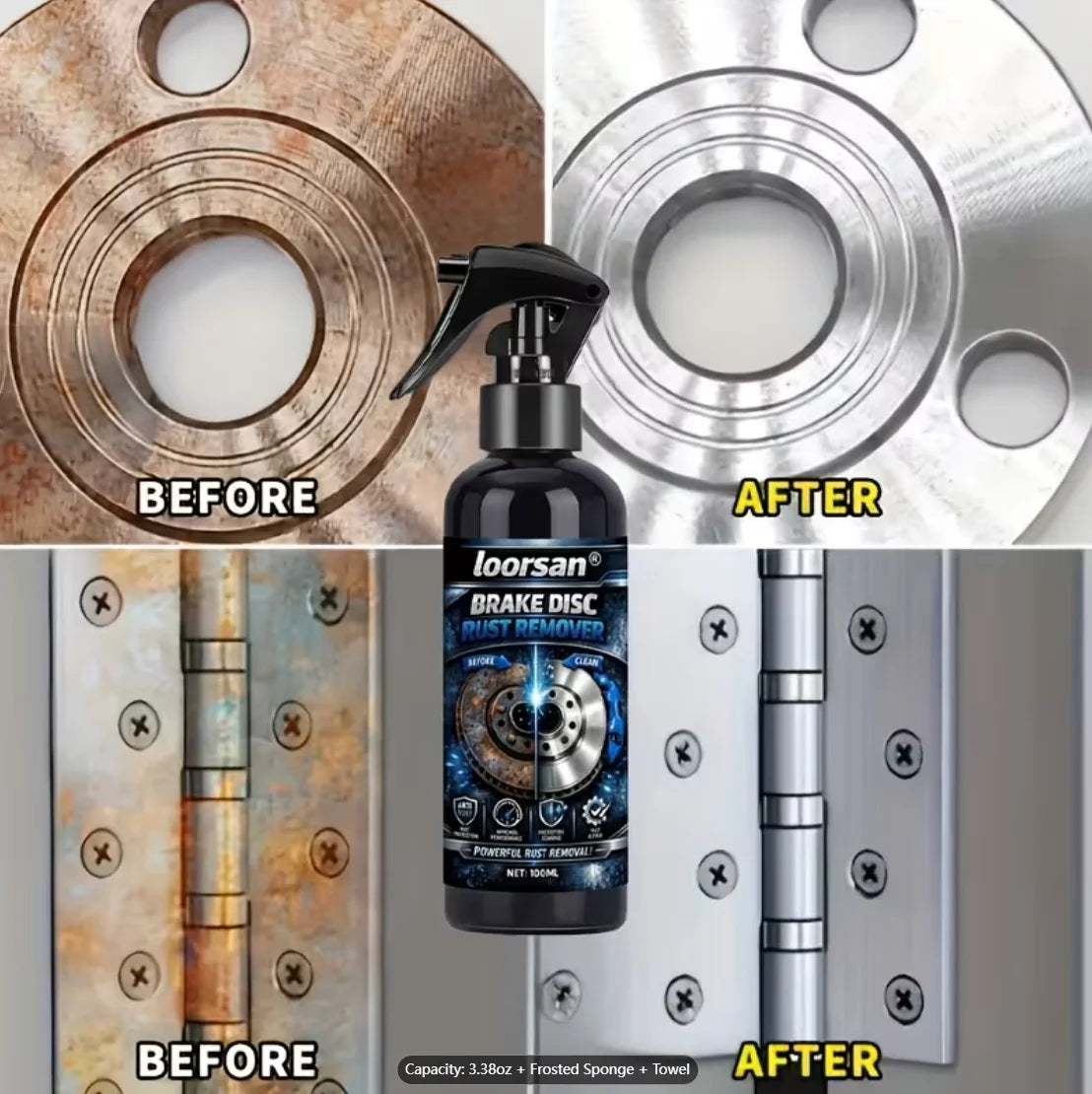 Car Brake Disc Rust Remover Spray 100ml – Wheel Hub Cleaner Rust Remover Spray Oasis Select