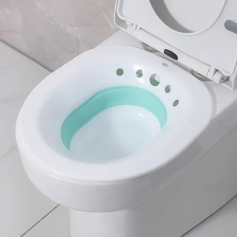Portable Bidet Sitz Bath Tub Basin For Pregnant Women Hemorrhoids Patient Toilet Elderly Postpartum Sitz Bath Tub Basin Bidet Oasis Select blue A
