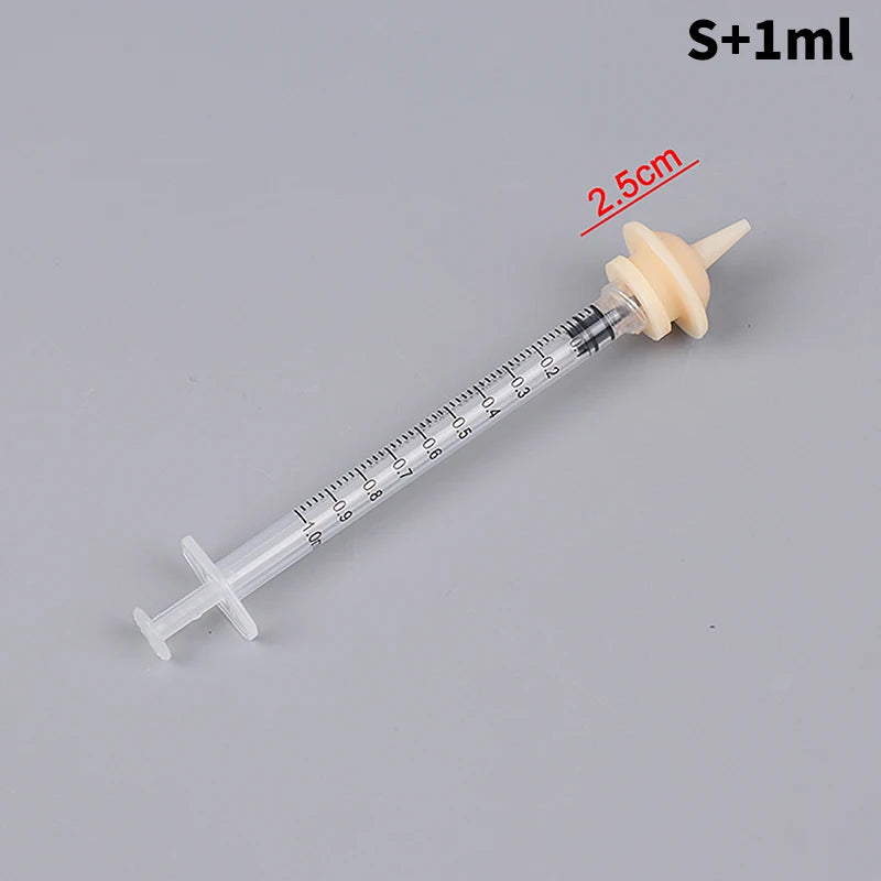 Pet Oral Syringe Feeder with Silicone Nipple | Puppy Kitten