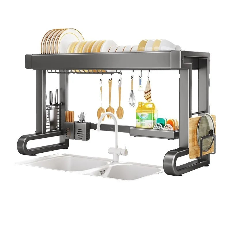 Dish Storage Rack Kitchen Sink Shelf Dish Drain Rack Sink Dish Shelf Oasis Select