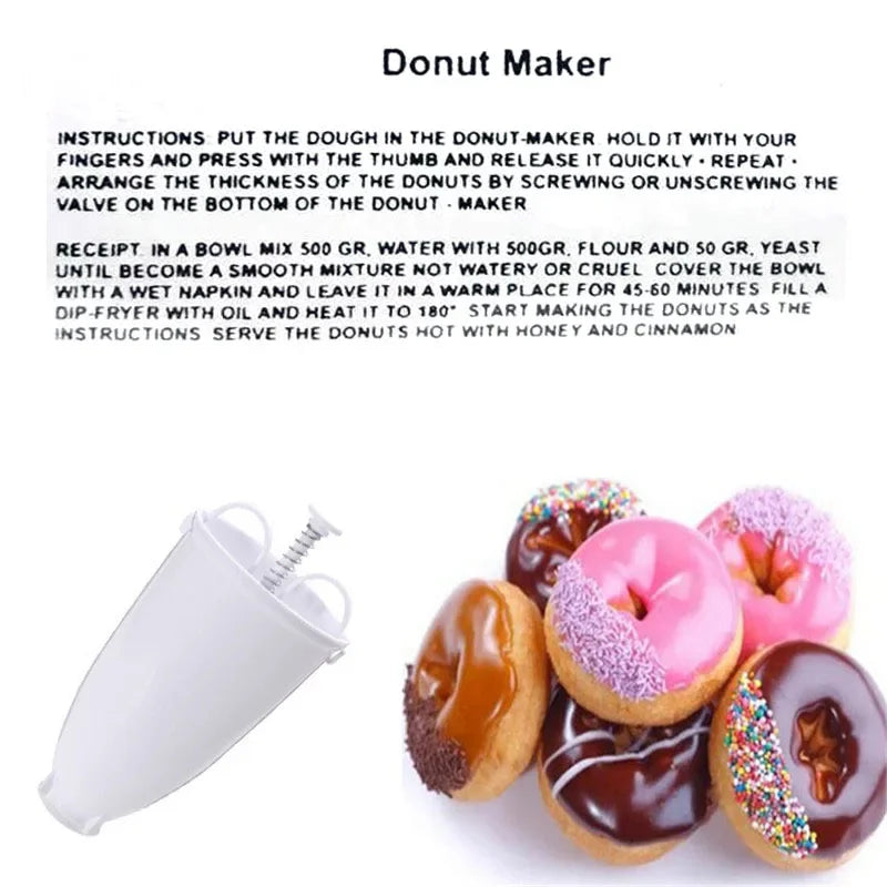 DIY Confectionery Pastry Baking Tools Donut Maker Dispenser Donut Making Artifact Creative Dessert MoldKitchen Gadget Bakeware Oasis Select