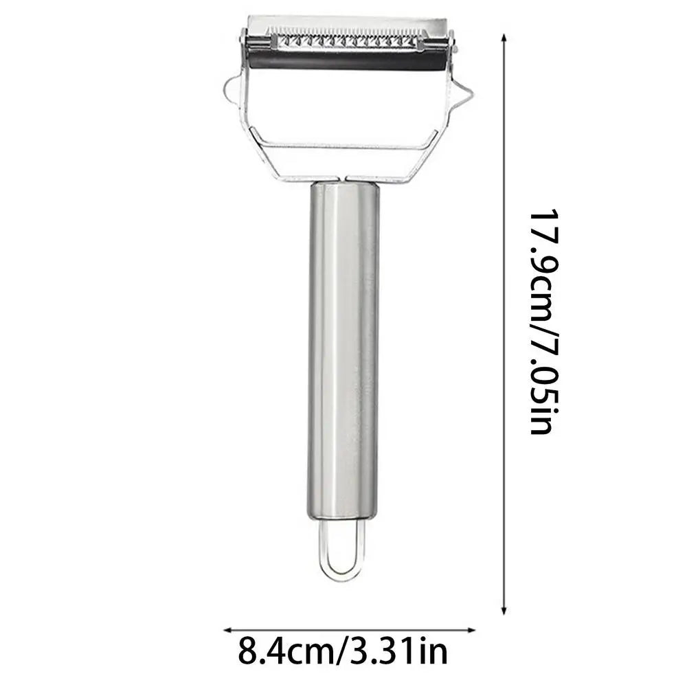 Stainless Steel Vegetable Peeler Cucumber Carrot Fruit Cutter Vegetable Peeler Potato Carrot Grater Multi-function Kitchen Tool Oasis Select 1PC