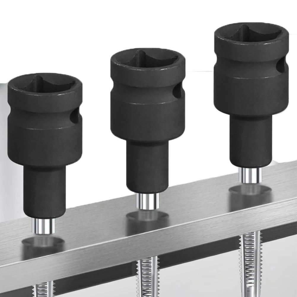 5PCS Suqare Screw Tap Socket 1/2 Inch Driver Socket Set For Electric Driver Wrench 6-14mm Quick Change Thread Taps Adapter Oasis Select