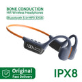 #IPX8 Waterproof Bone Conduction Wireless Headphone Bluetooth 5.4+32GB RAM MP3 Player HIFI Music Sport Swimming Headset With Mic Oasis Select OrangeBlue