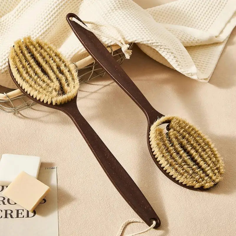 Bristle Body Brush Back Scrubber Brush For Shower Soft Bristle Long Handle Brush Oasis Select