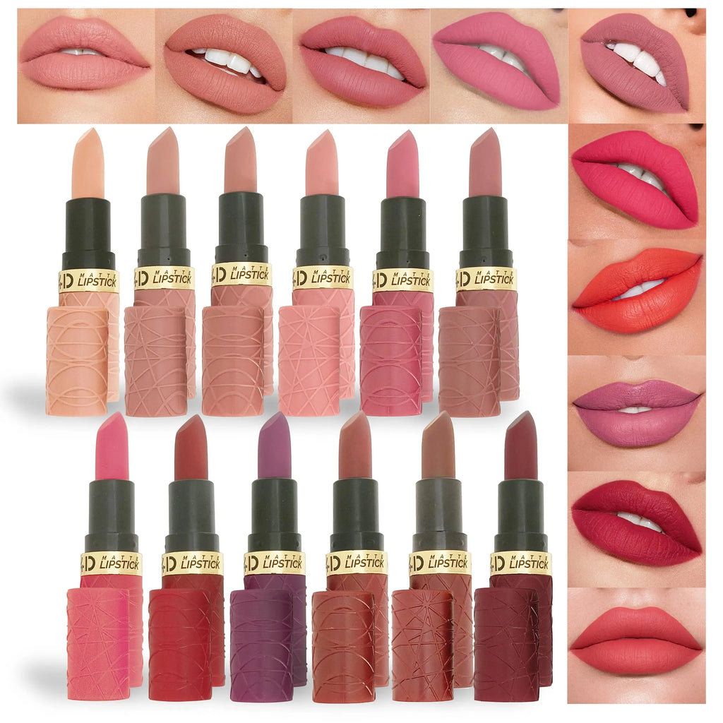 Mirsist 6-Piece Velvet Matte Lipstick Set – Waterproof & Long Lasting
