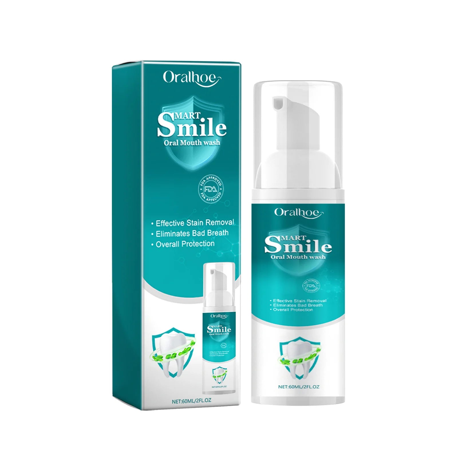 Oralhoe Propolis Oral Care Mousse Deep Clean Remove Yellowing Freshing Hygiene Keep Bleaching Teeth W-hitening Toothpaste Mousse Oasis Select 60ml Boxed